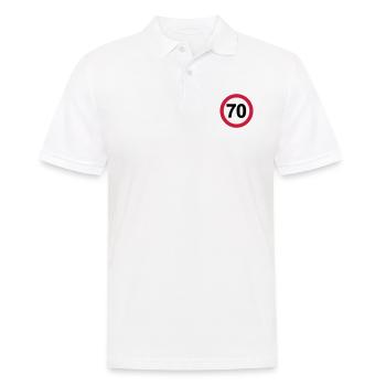 70 - Männer Poloshirt - Weiß - Vorne - Kai (181cm)