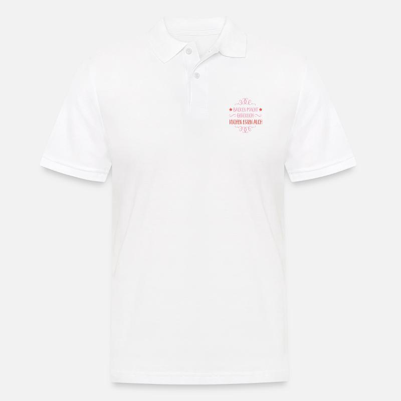 backen - Männer Poloshirt - Weiß