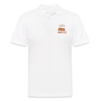 Nagetier Hamster - Männer Poloshirt - Weiß - Vorne - Kai (181cm)