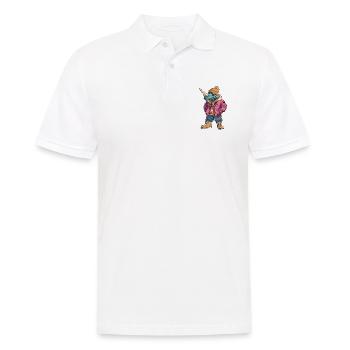Dinosaurier triceratops Lustig Winter - Männer Poloshirt - Weiß - Vorne - Kai (181cm)