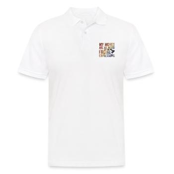 Breakdancing Tanzen für Tänzer - Männer Poloshirt - Weiß - Vorne - Kai (181cm)