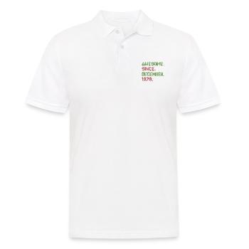 Génial depuis décembre Noël Ave 1978 - Polo Homme - blanc - Devant - Kai (181cm)