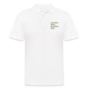 Awesome Since December Christmas Ave 1975 - Männer Poloshirt - Weiß - Vorne - Kai (181cm)