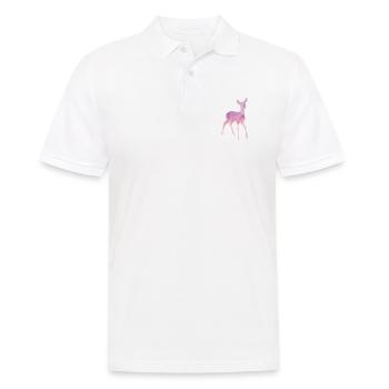 Reh Rehkitz Tier Wildnis Jagd Jäger Geschenk - Männer Poloshirt - Weiß - Vorne - Kai (181cm)