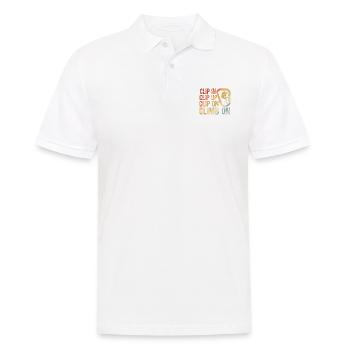 Klettern Bouldern - Männer Poloshirt - Weiß - Vorne - Kai (181cm)