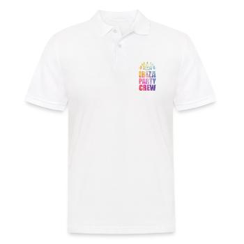 Dicton de l’équipe de fête d’Ibiza - Polo Homme - blanc - Devant - Kai (181cm)
