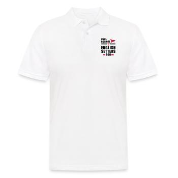 English setter - Men's Polo Shirt - white - Front - Kai (181cm)