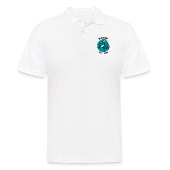 桜の日本語 Geisha - Männer Poloshirt - Weiß - Vorne - Kai (181cm)