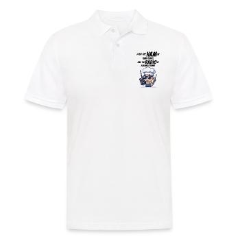 Radiantly Funny Amateur Ham Radio Operator Chef - Men's Polo Shirt - white - Front - Kai (181cm)