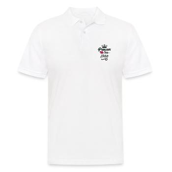 1960 Prinzessin Geburtstag - Männer Poloshirt - Weiß - Vorne - Kai (181cm)