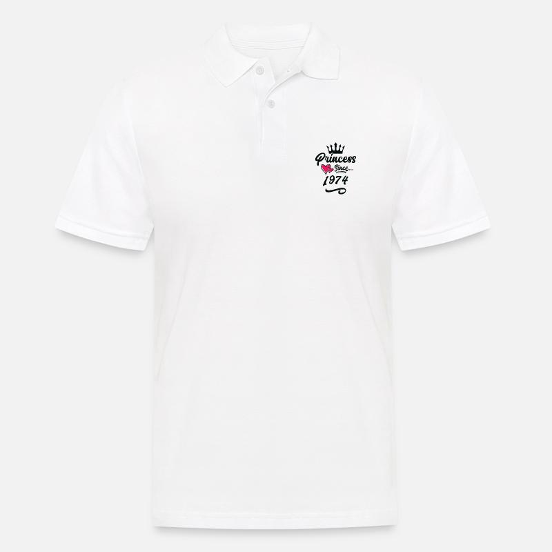 1974 Anniversaire de la princesse - Polo Homme - blanc