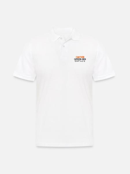 Capoeira - Männer Poloshirt - Weiß