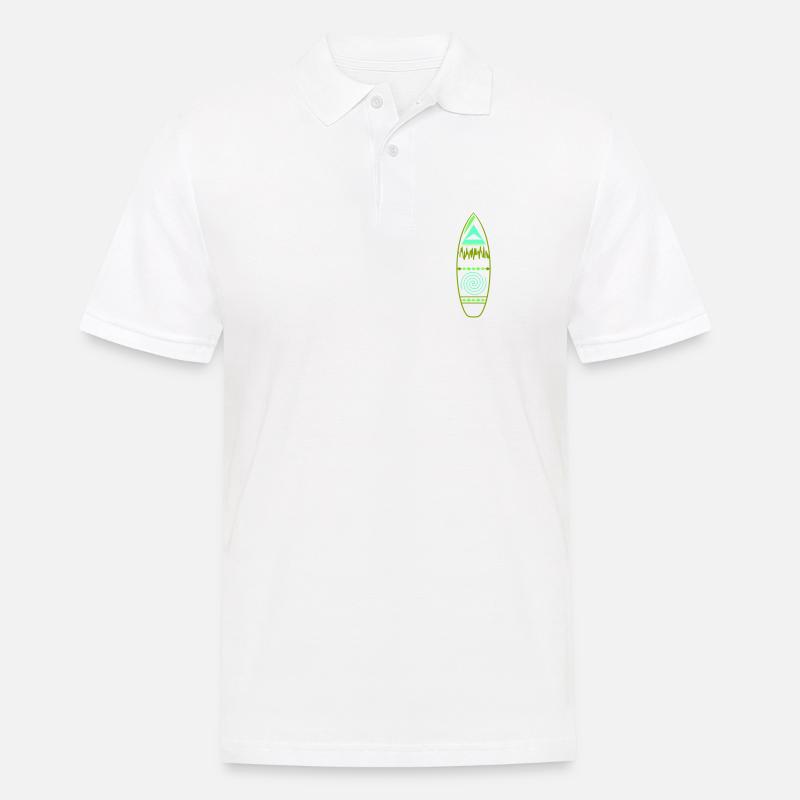 surfboard_design - Männer Poloshirt - Weiß