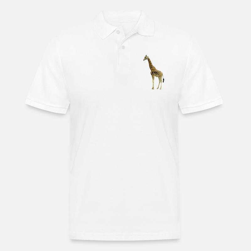 Giraff - Männer Poloshirt - Weiß