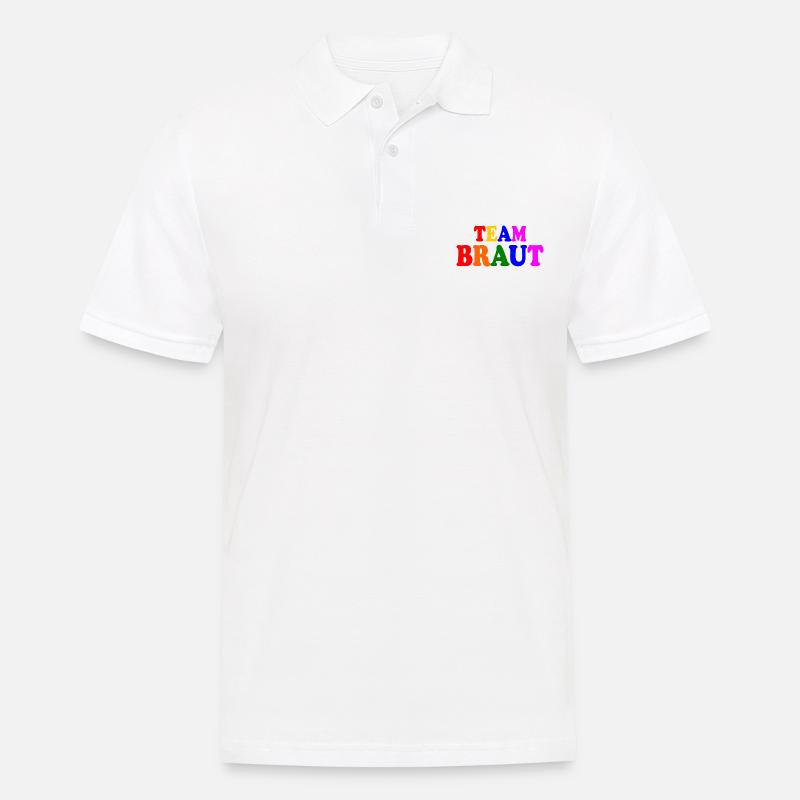 Team braut - Männer Poloshirt - Weiß