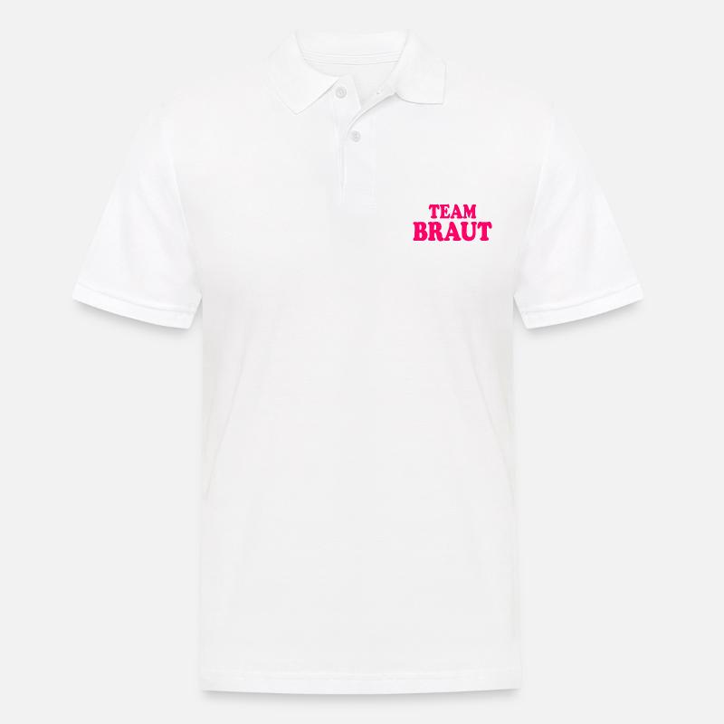 Team braut - Männer Poloshirt - Weiß