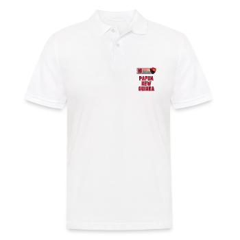 Papua-Neuguinea Fußball Mannschaft - Männer Poloshirt - Weiß - Vorne - Kai (181cm)