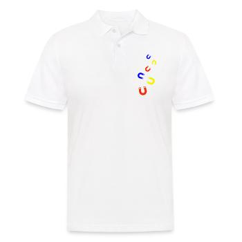 Magnet Symbol - Männer Poloshirt - Weiß - Vorne - Kai (181cm)