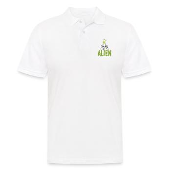 Alien / Area 51 / UFO: This Is Not A Snail. This - Männer Poloshirt - Weiß - Vorne - Kai (181cm)