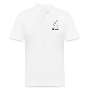 Süßes Comic Einhorn - Männer Poloshirt - Weiß - Vorne - Kai (181cm)
