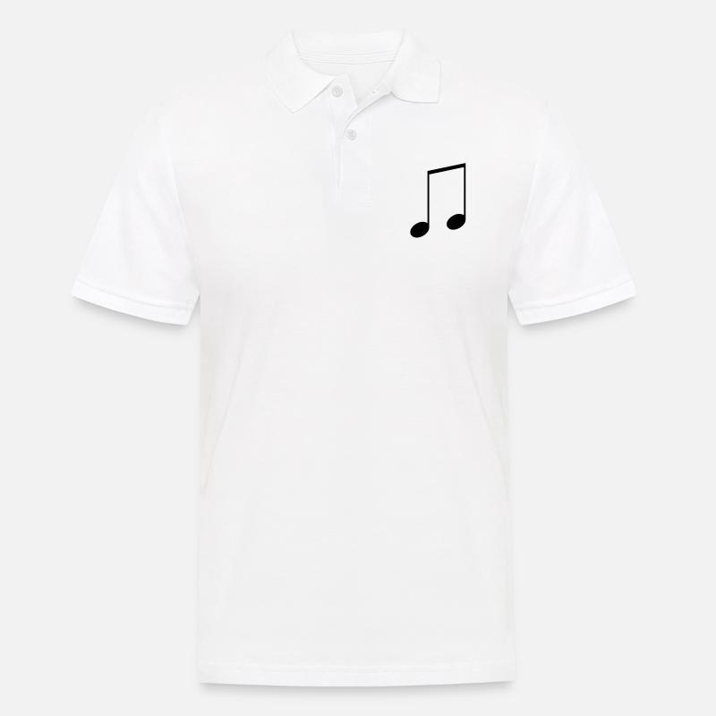 Note - Männer Poloshirt - Weiß
