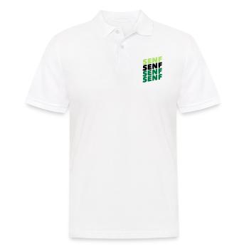 Mustard eat tasty spice paste - Men's Polo Shirt - white - Front - Kai (181cm)