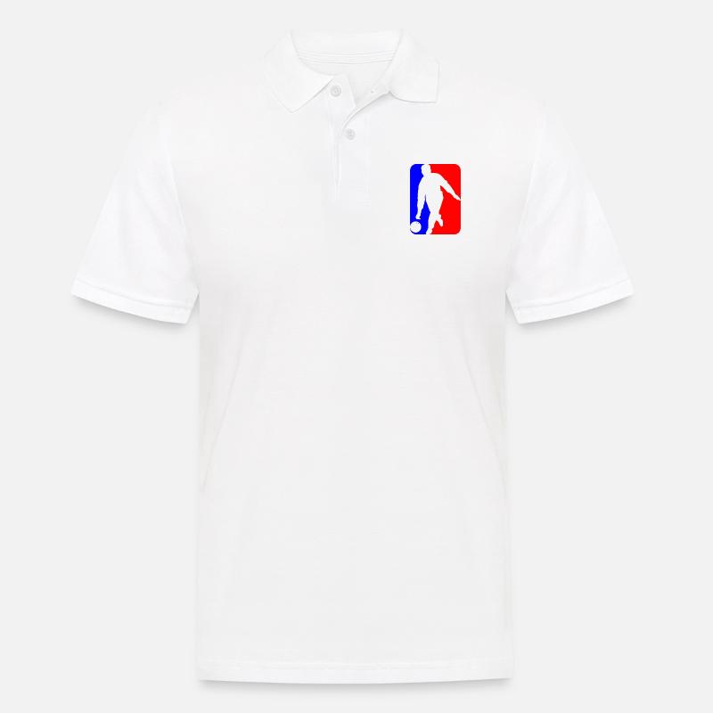 Bowling Logo - Männer Poloshirt - Weiß