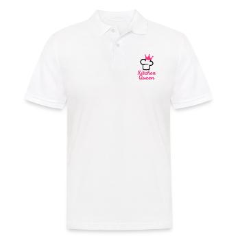 Kitchen Queen - Men's Polo Shirt - white - Front - Kai (181cm)