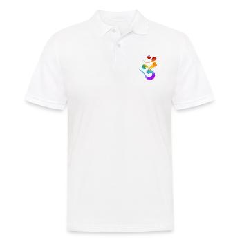 Yoga Symbol - Men's Polo Shirt - white - Front - Kai (181cm)