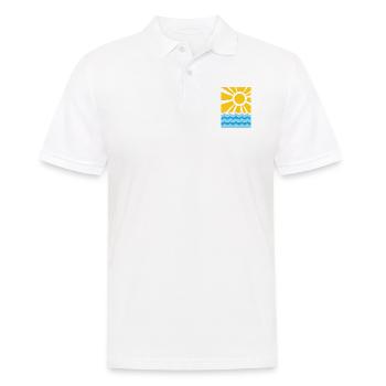 Sommer - Männer Poloshirt - Weiß - Vorne - Kai (181cm)