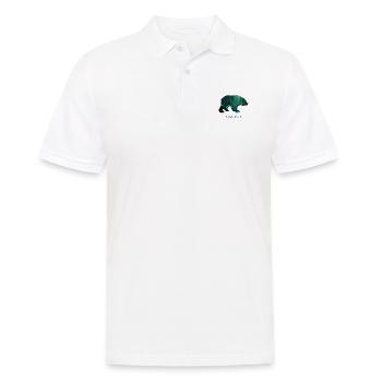 OURS - RESTEZ SAUVAGE - Polo Homme - blanc - Devant - Kai (181cm)