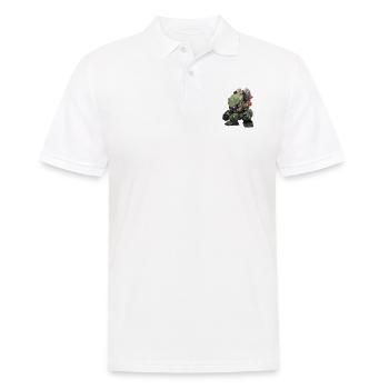 Battle Mech Chibi - Men's Polo Shirt - white - Front - Kai (181cm)