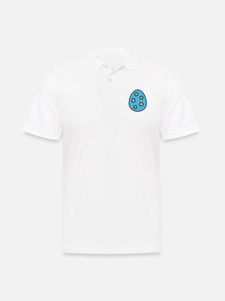 Easter egg colorful - Men's Polo Shirt - white