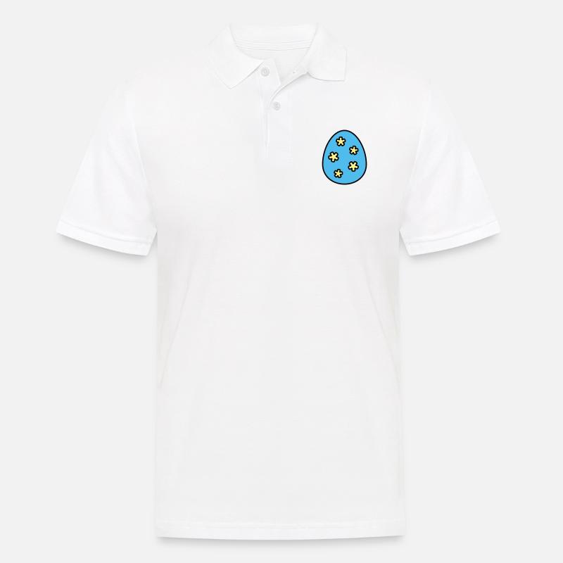 Easter egg colorful - Men's Polo Shirt - white