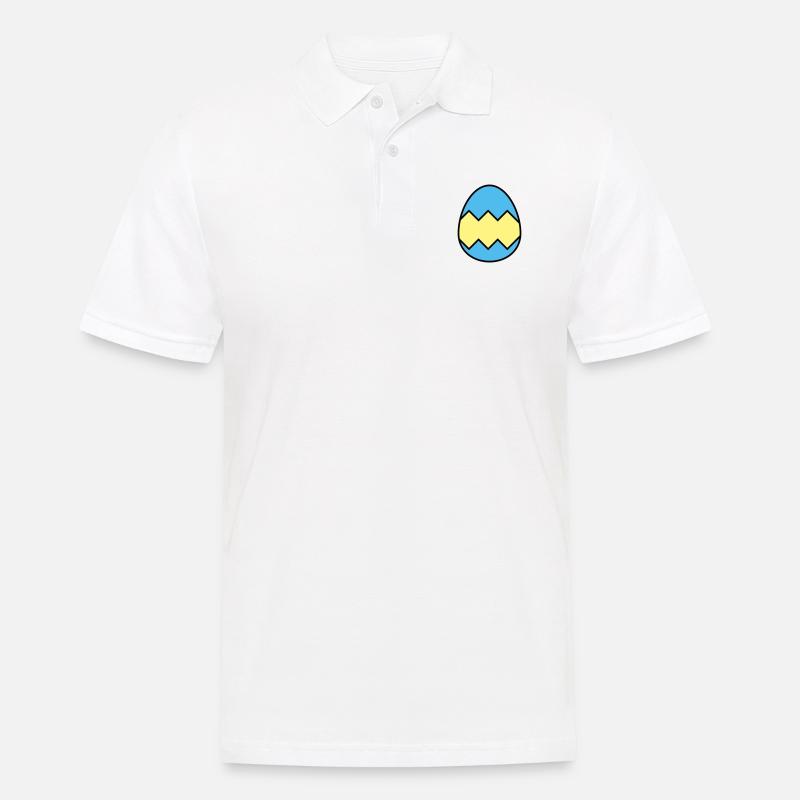 Easter egg colorful - Men's Polo Shirt - white