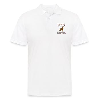 La chasse est ma passion Hunter Idée cadeau - Polo Homme - blanc - Devant - Kai (181cm)