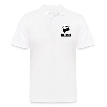Piano Addictive Piano Musical Instrument Gift Idea - Men's Polo Shirt - white - Front - Kai (181cm)