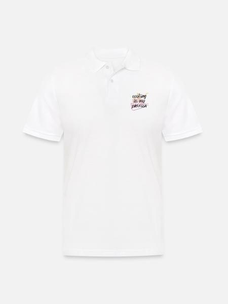 Cooking is my passion! - Men's Polo Shirt - white