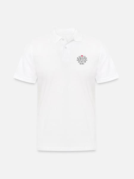 Pferd - Männer Poloshirt - Weiß