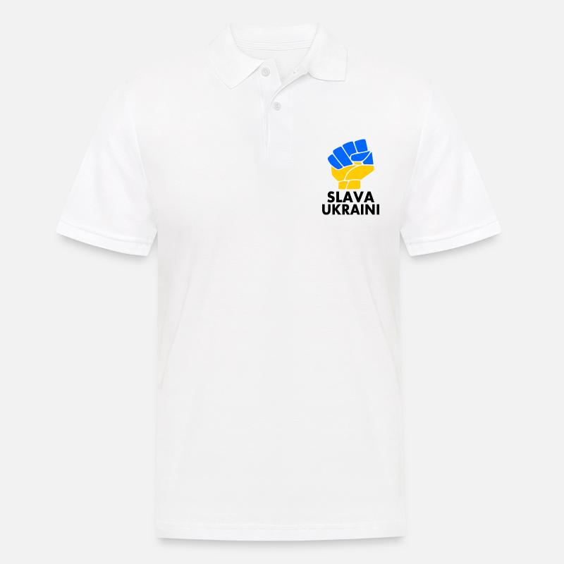 Ucraina - Polo da uomo - bianco