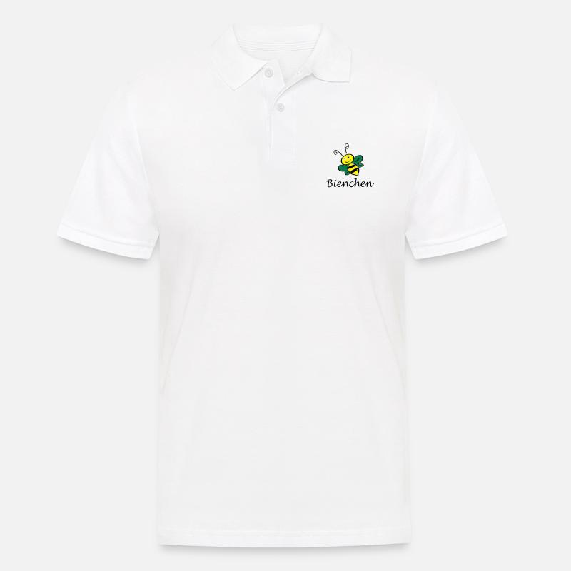 Bienchen Geschenk Geburtstag Statement - Männer Poloshirt - Weiß