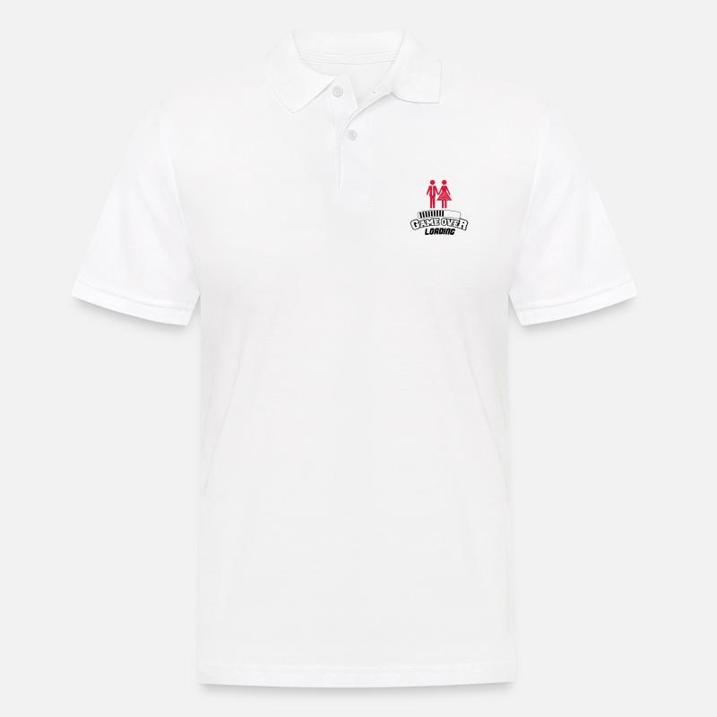 game over loading 2 - Men's Polo Shirt - white