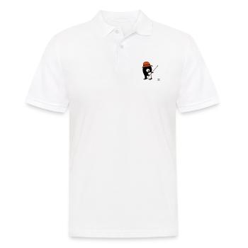 Pingouin à la pêche - Polo Homme - blanc - Devant - Kai (181cm)