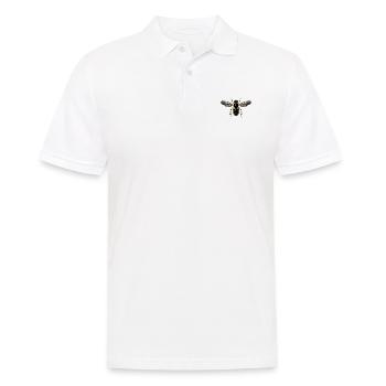 Illustration détaillée d’abeille sur textiles - Polo Homme - blanc - Devant - Kai (181cm)