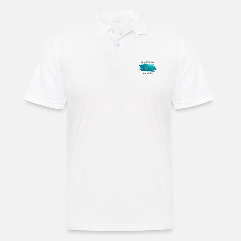 Tauchen Rochen - Männer Poloshirt - Weiß