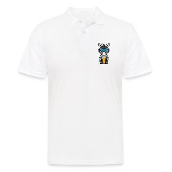 Zebra Ski Bier - Männer Poloshirt - Weiß - Vorne - Kai (181cm)