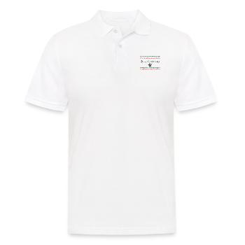 Merry Christmas - Frohe Weihnachten - Men's Polo Shirt - white - Front - Kai (181cm)