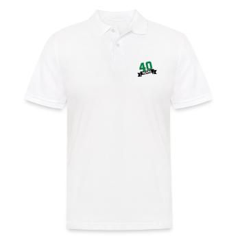 40 ans - Polo Homme - blanc - Devant - Kai (181cm)