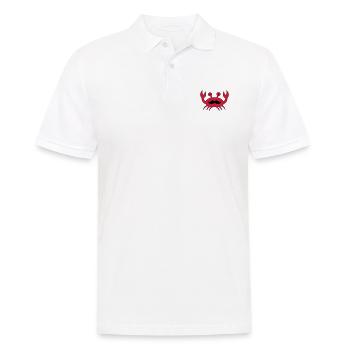 krabe mit mustache - Männer Poloshirt - Weiß - Vorne - Kai (181cm)
