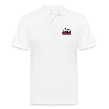 miami - Männer Poloshirt - Weiß - Vorne - Kai (181cm)